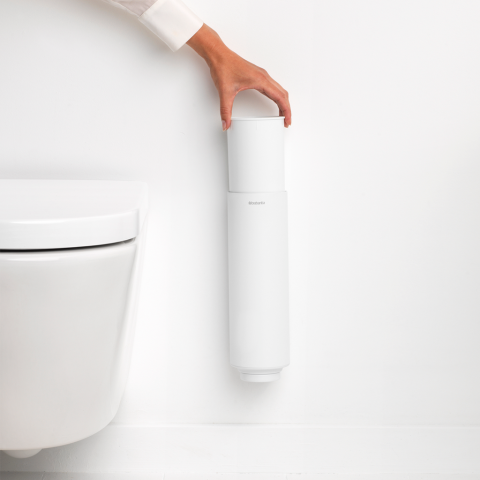 MindSet toiletborstel met houder Mineral Fresh White