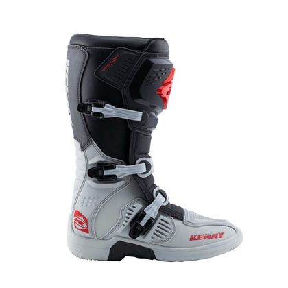 Bottes cross Kenny TRACK GREY RED 2024 - Gris / Rouge