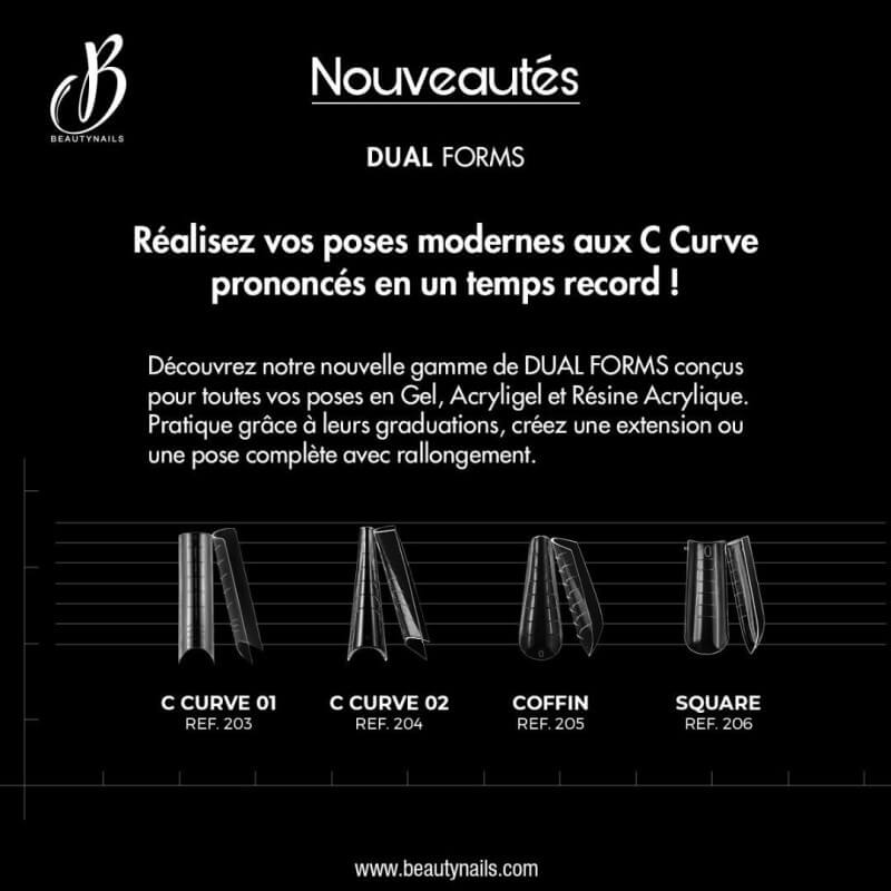Tips Dual Form coffin BeautyNails