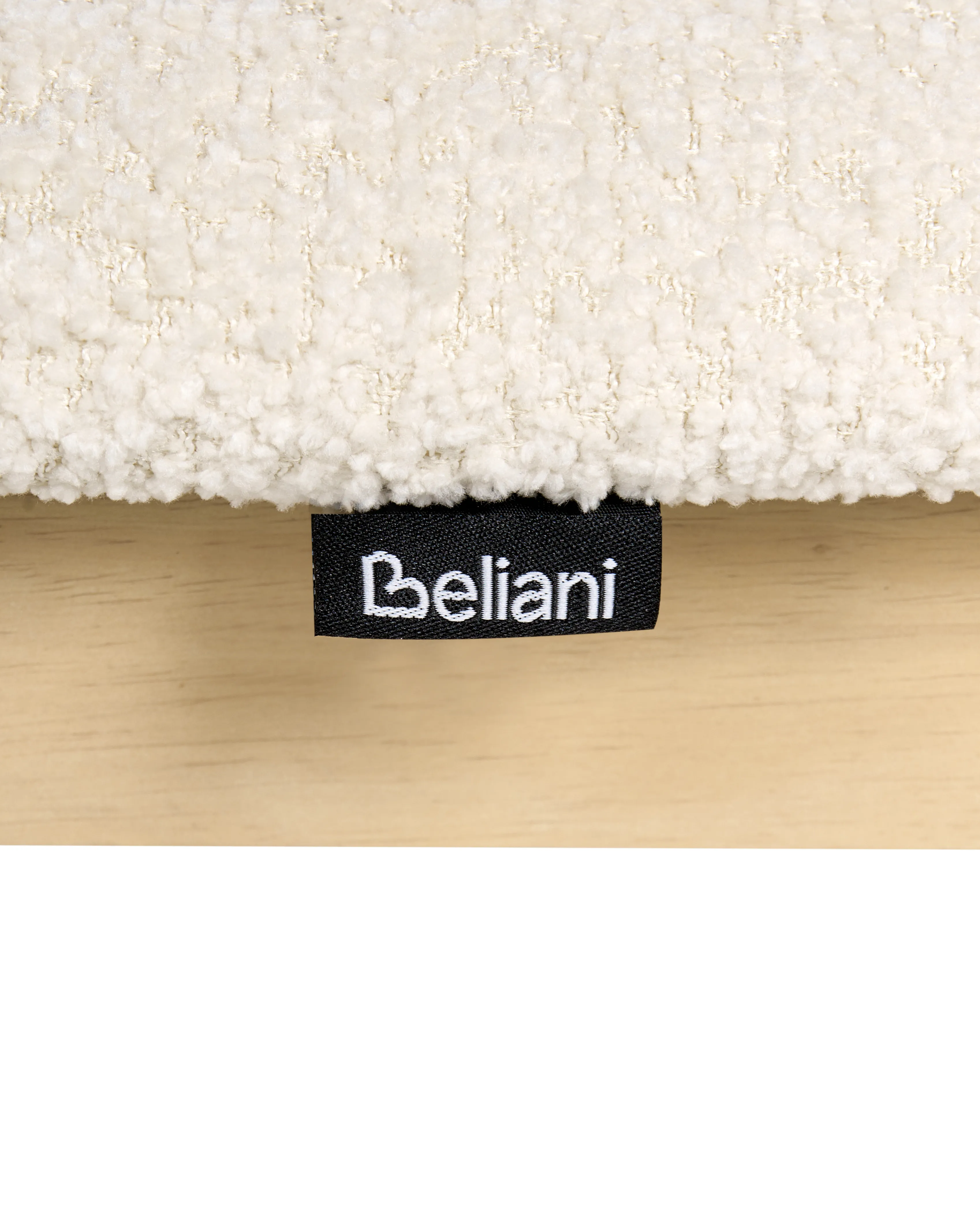 Set van 2 eetkamerstoelen ISLE Hout Lichtbruin/beige