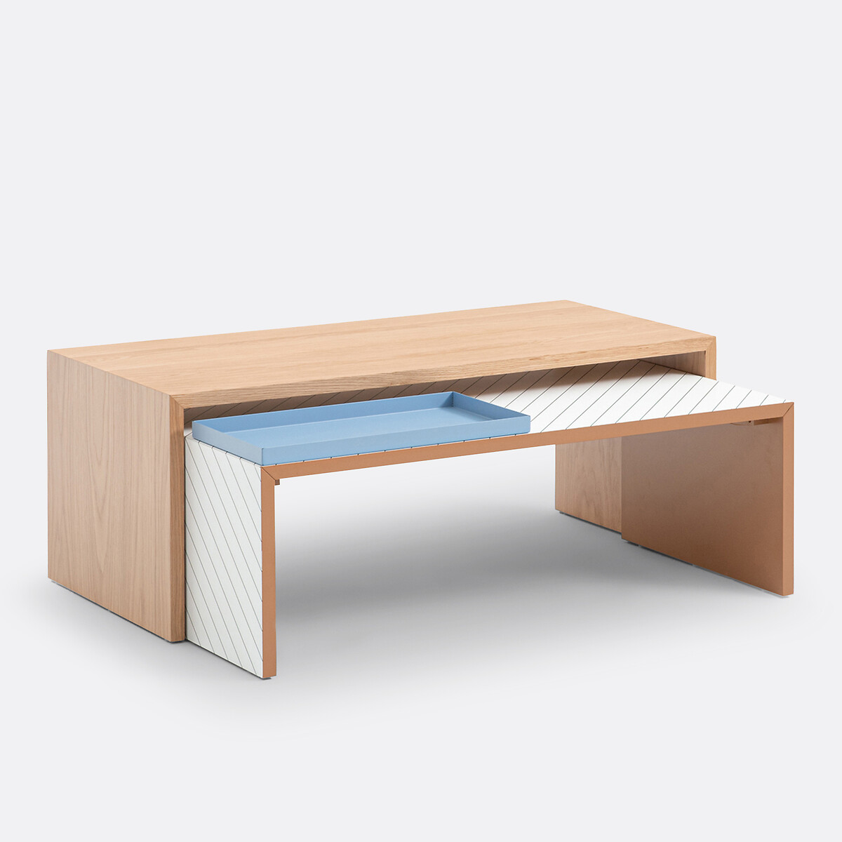 LA REDOUTE INTERIORS<br>Mesa de centro Mimi com platô de encaixe