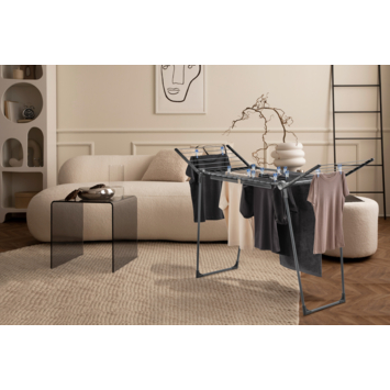 Leifheit Droogrek Pegasus 150 Solid Slim Black Antraciet