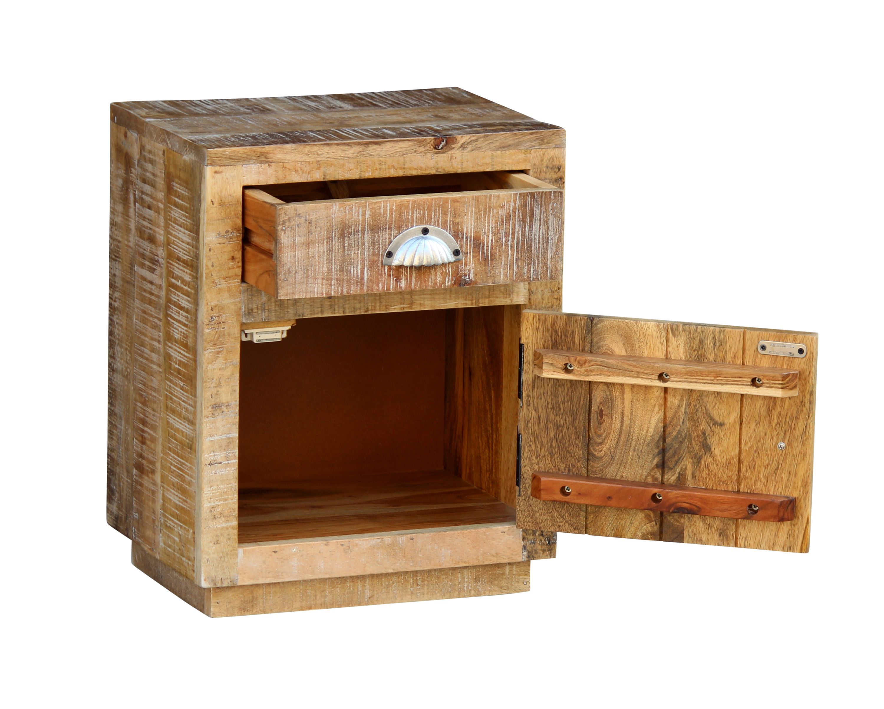 Nachttisch Holz Vintage SHEERAN 40 x 50 cm