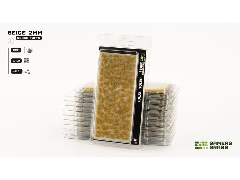 GamersGrass Tufts Beige 2 mm Hochwertige Tufts für den Gelände- und Miniaturenbau
