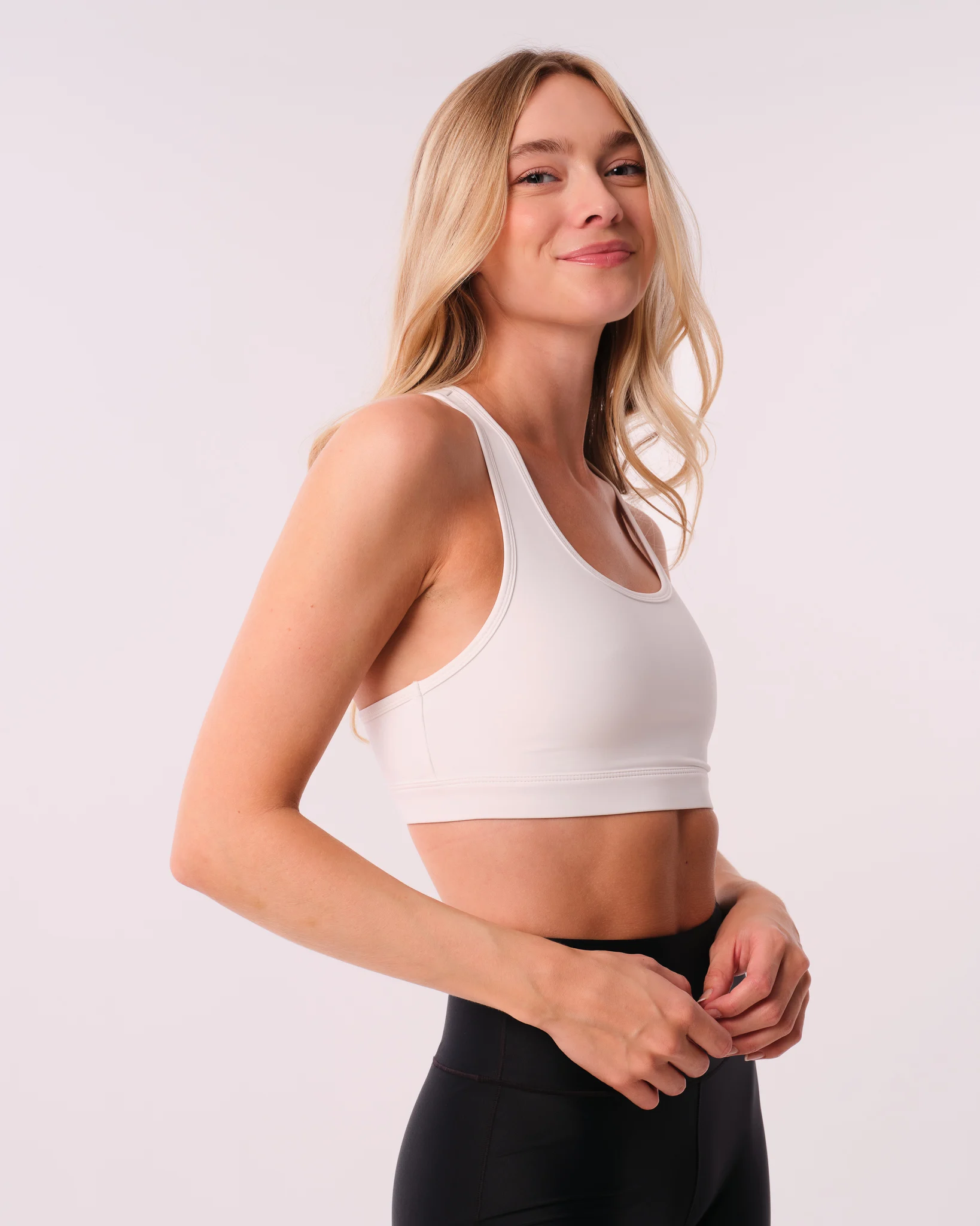 LEVITY Essential Medium Support Bra White
