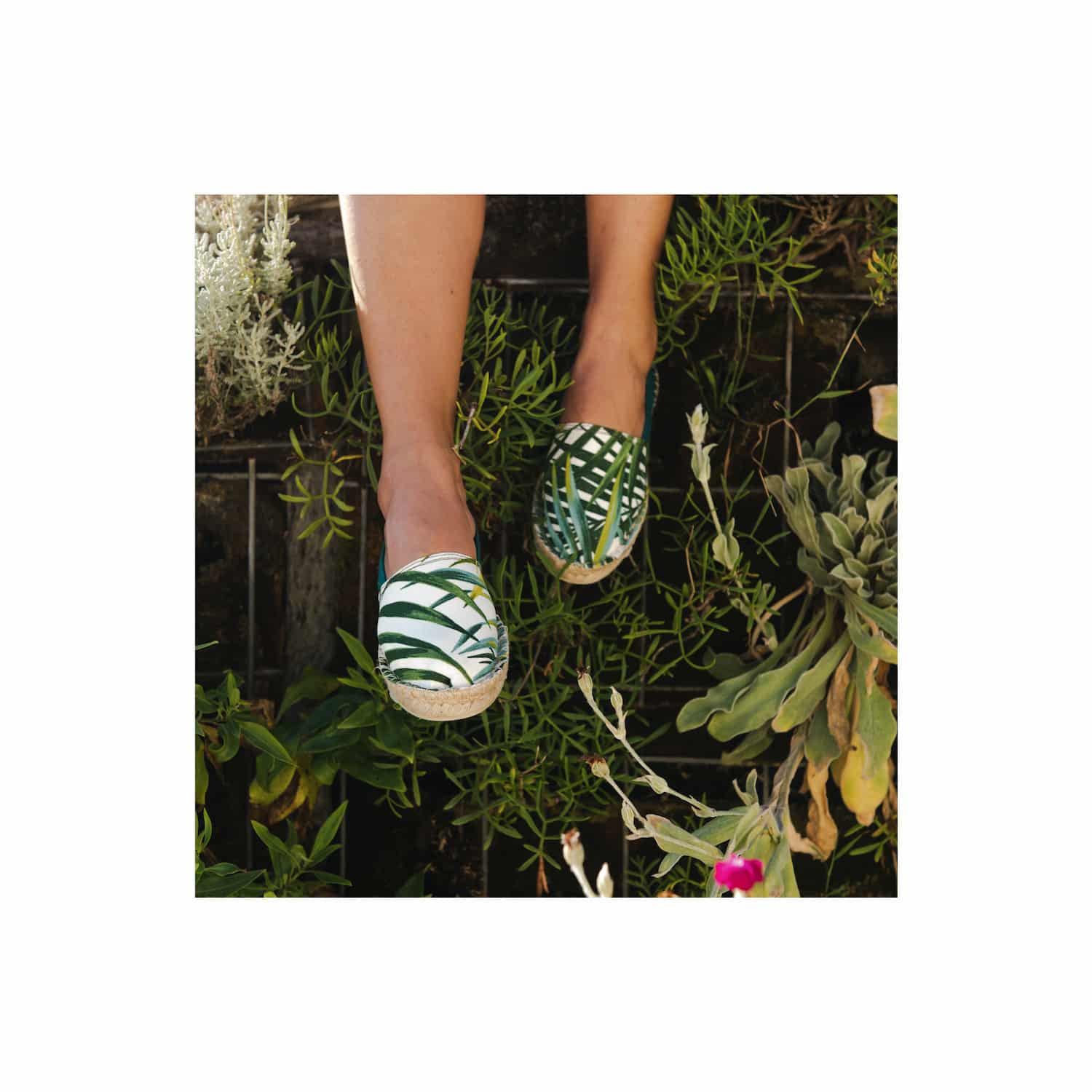 LEAF - Espadrilles imprimées | Vert