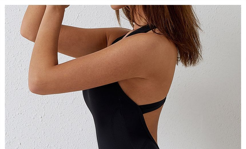 Skinniano - Mouwloze effen racerback sportromper