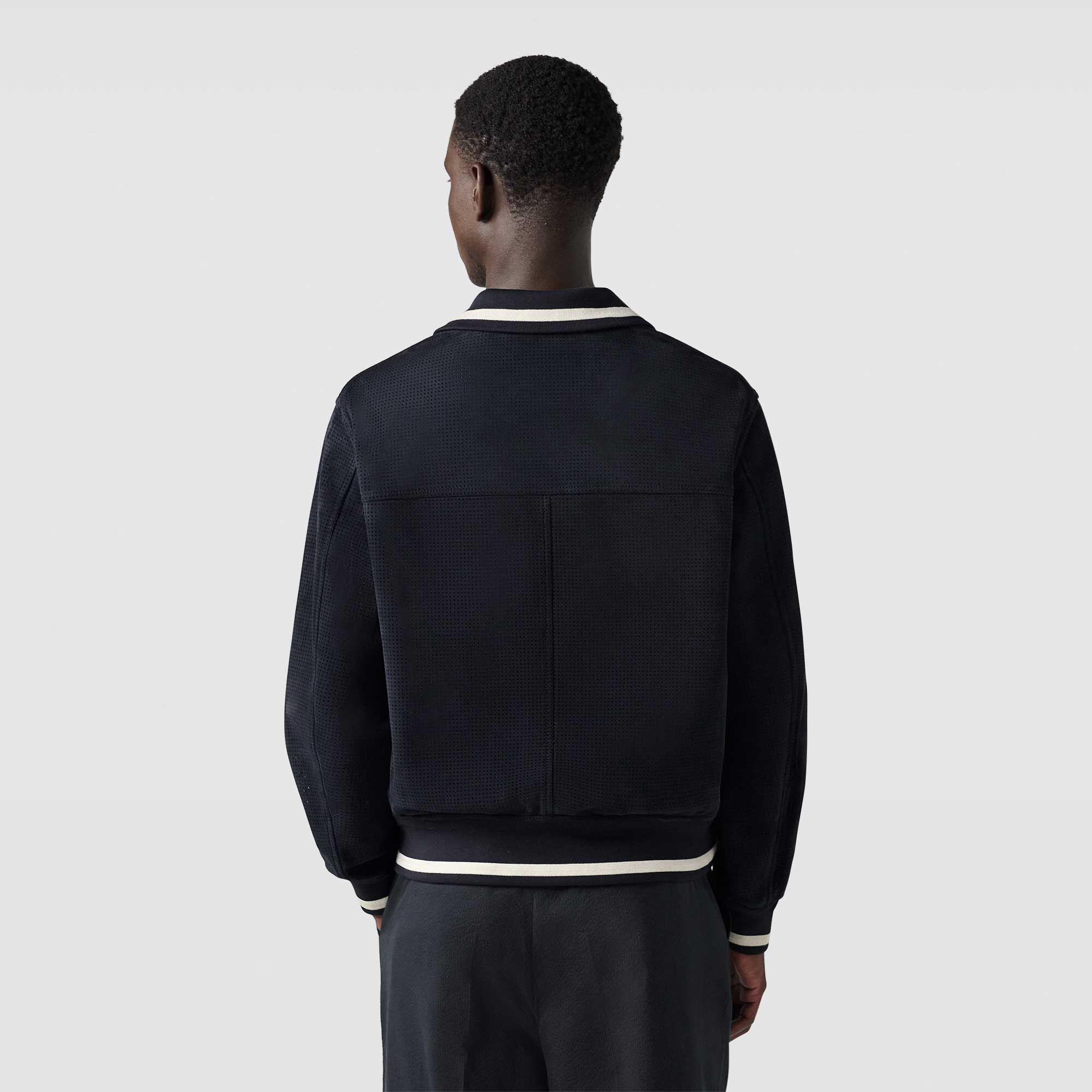 Blouson En Cuir Perfore