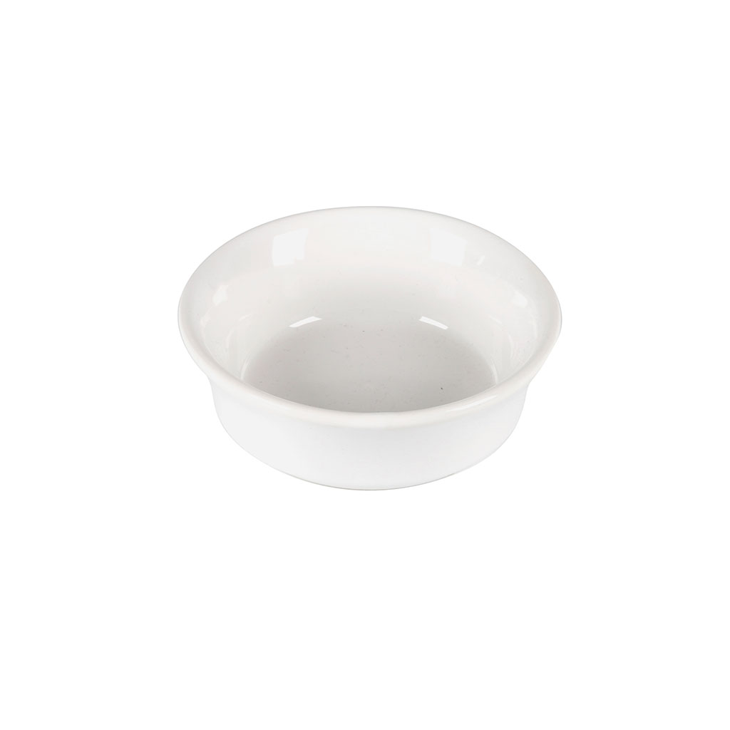 Ramequin crème brulée grès blanc D 12x4cm