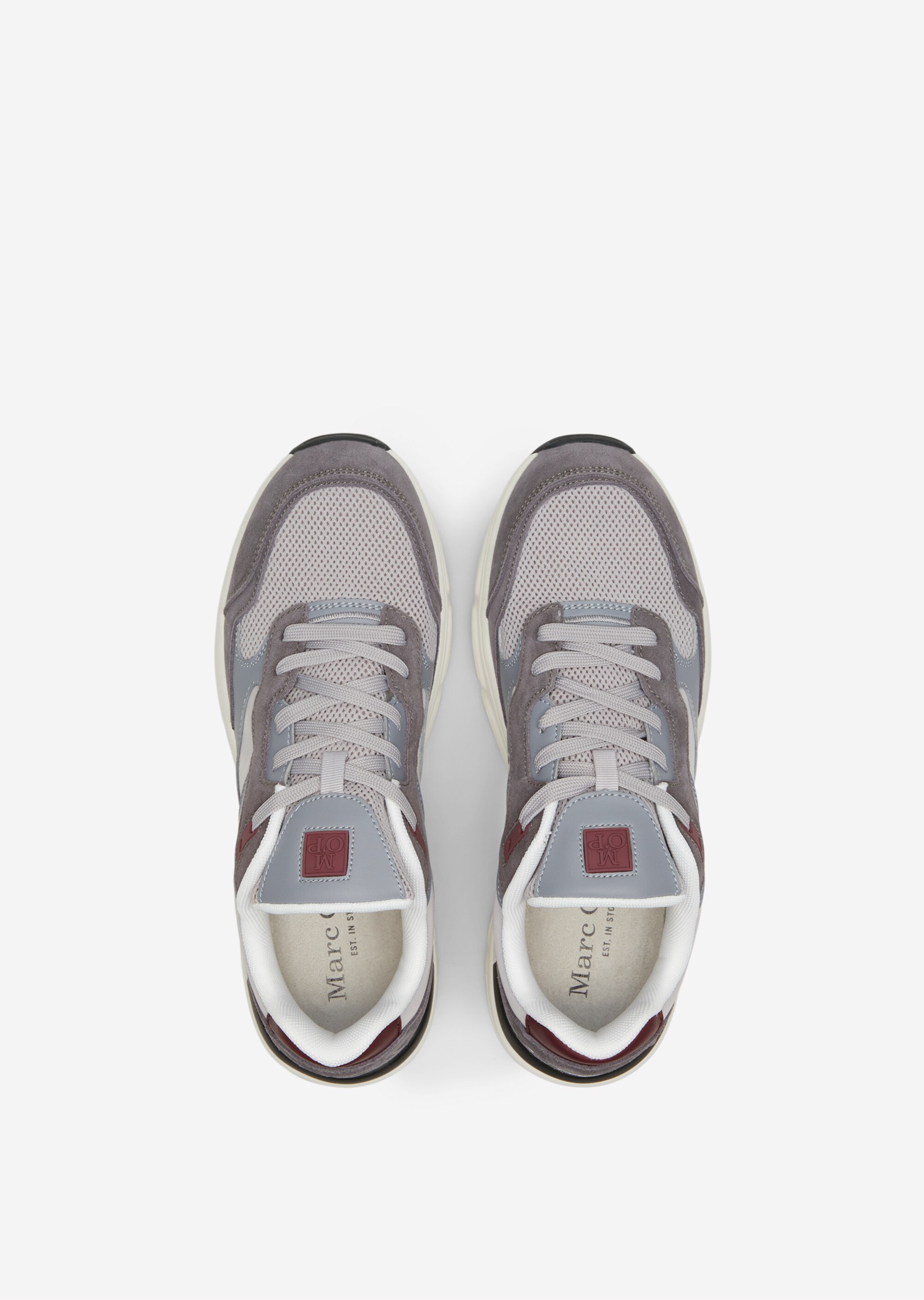Sneaker aus Leder-Polyamid-Mix