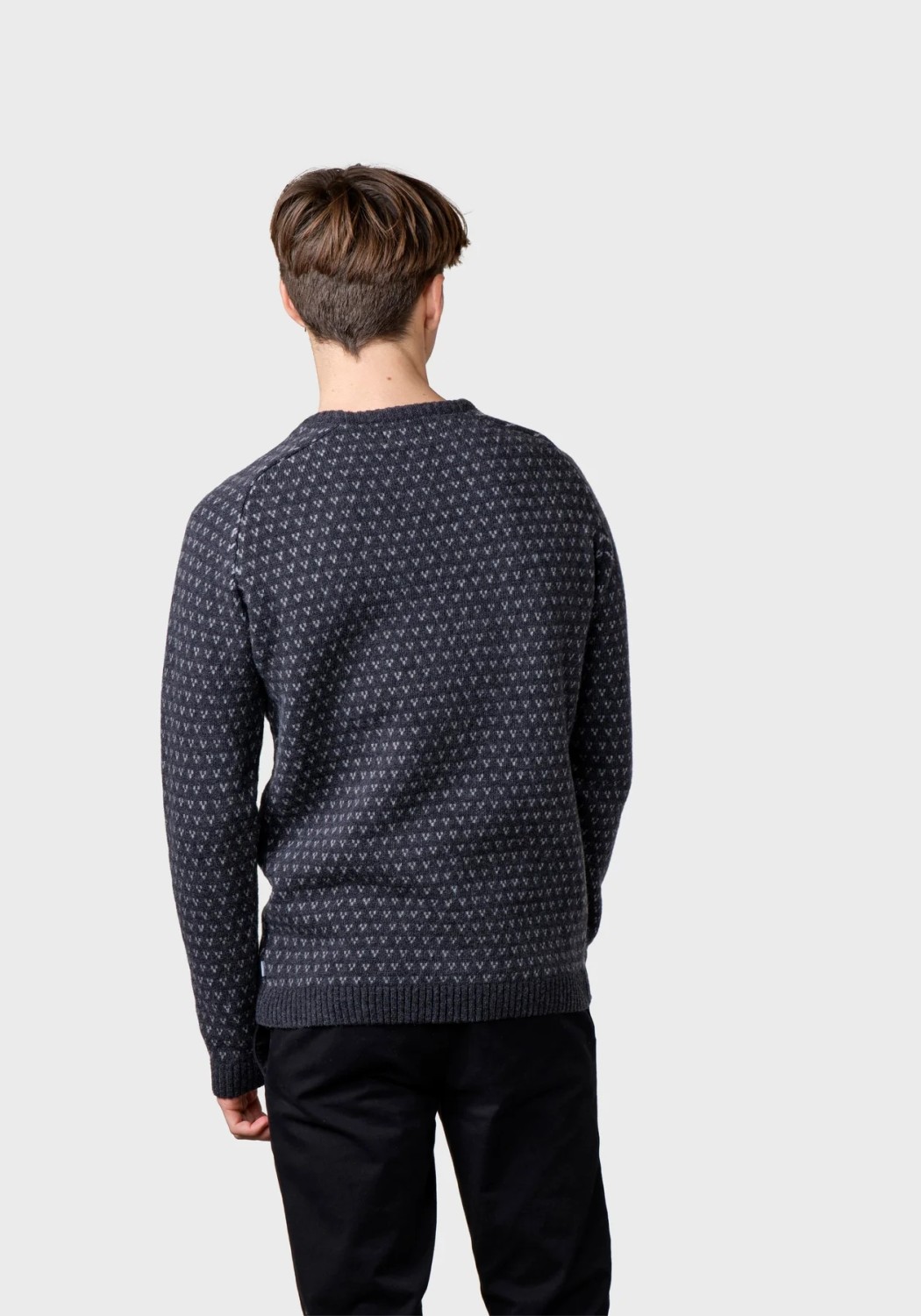 Klitmøller Collective Strickpullover Hugo Anthracite/Light Grey