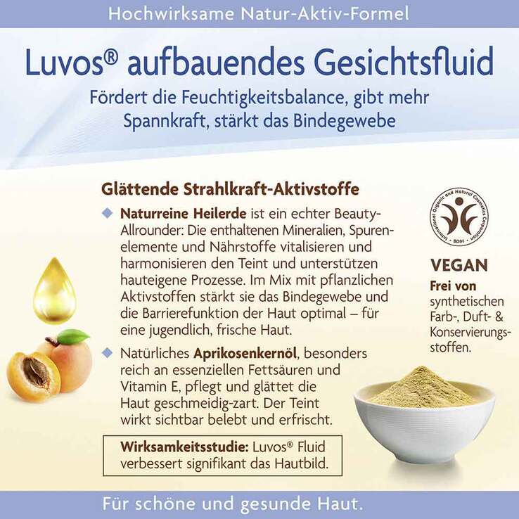 Luvos Gesichtsfluid Basispflege aufbauend, 50 ml