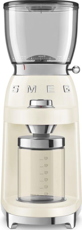 SMEG CGF01CREU - Elektrische koffiemolen - Crème - 30 maalstanden