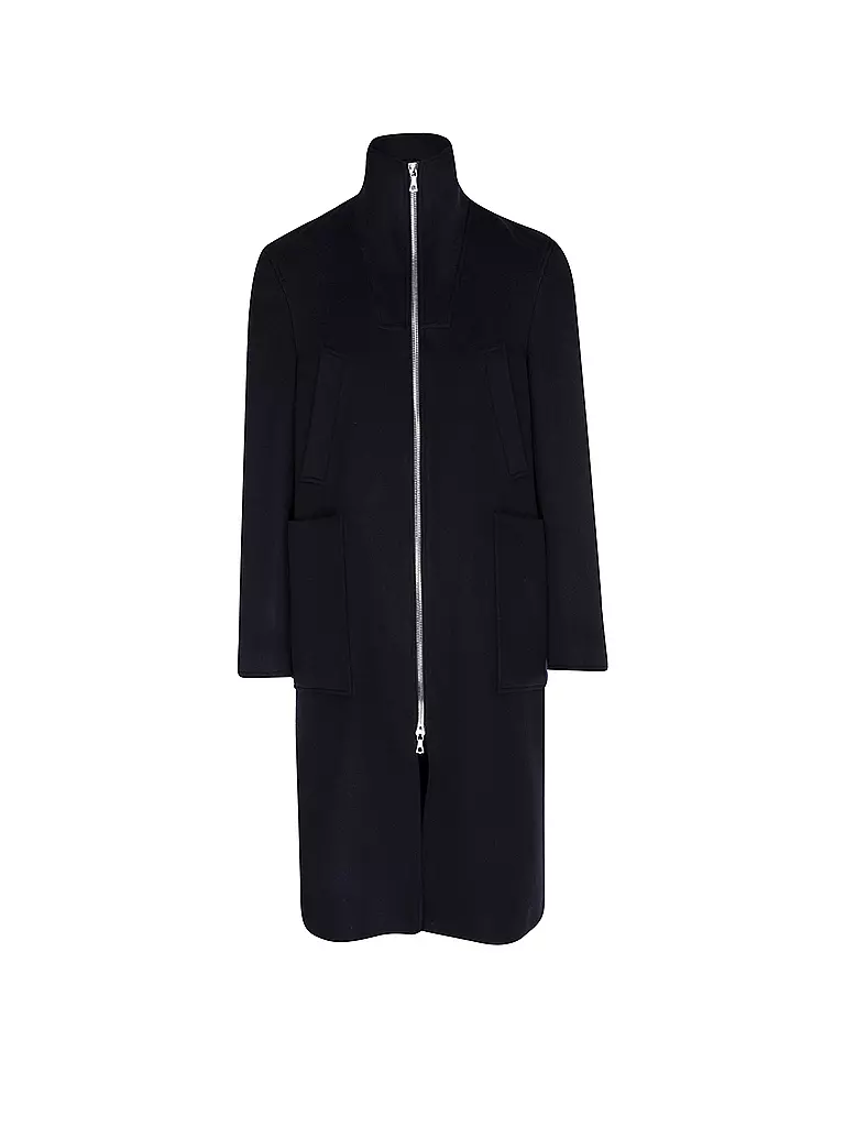 OFFICINE GENERALE Wollmantel PHILIP MOCKNECK dunkelblau