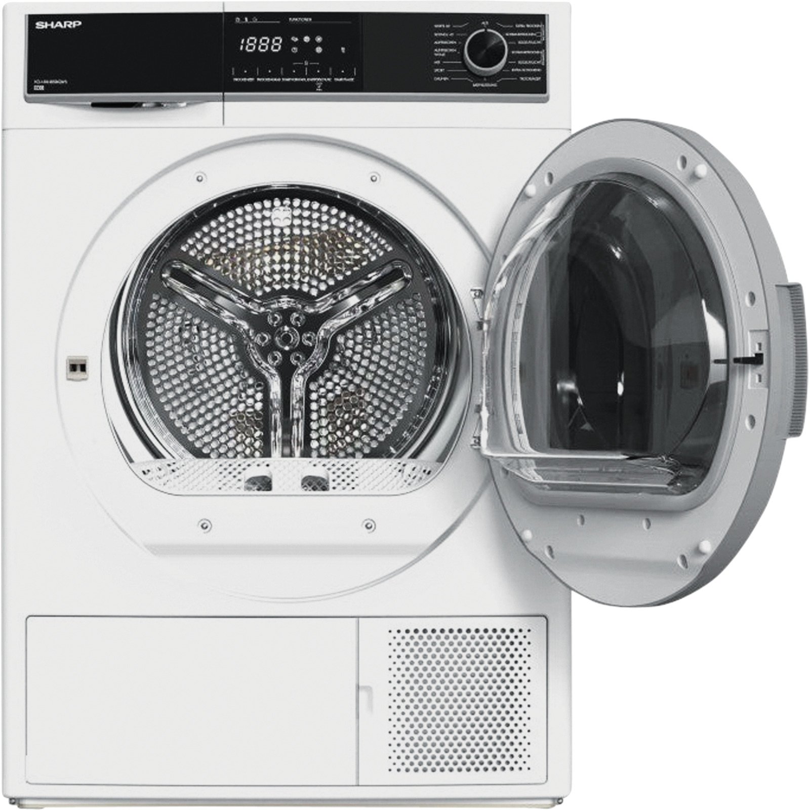 Sharp Wäschetrockner KD-HHH8S8GW3, 8 kg rechts