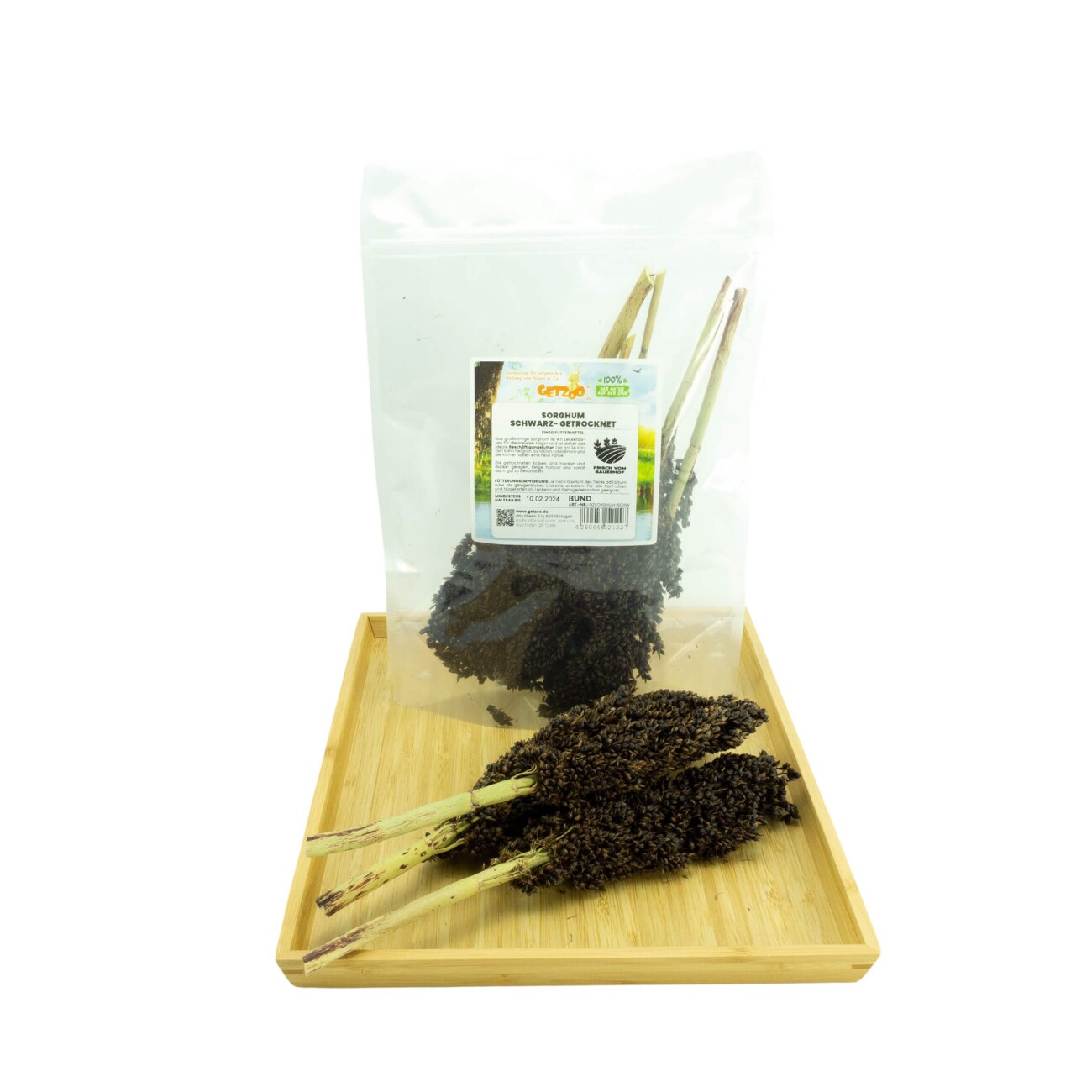 Getzoo Sorghum schwarz - getrocknet (Bund)