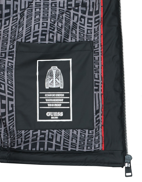 Guess - STRETCH QUILTED - Noir
