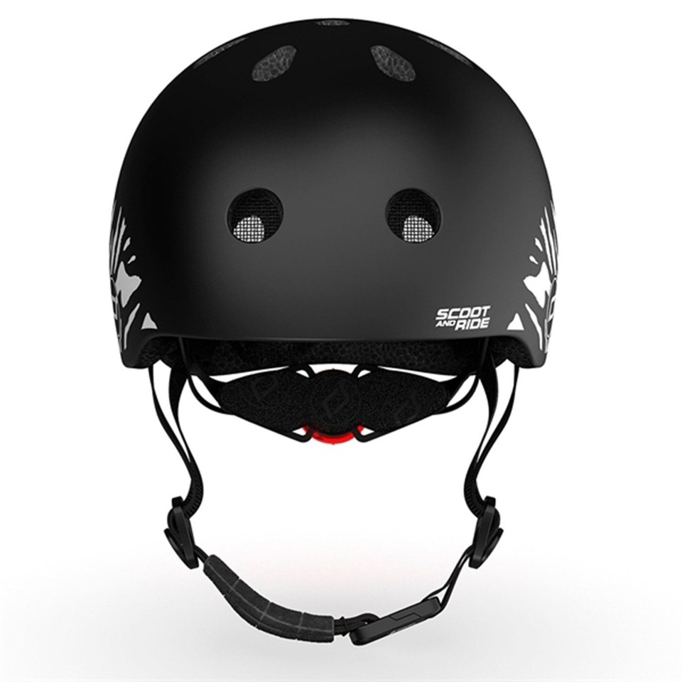 Scoot & Ride - Highwaykick 1 + Cykelhjelm Lifestyle - Zebra (Bundle)