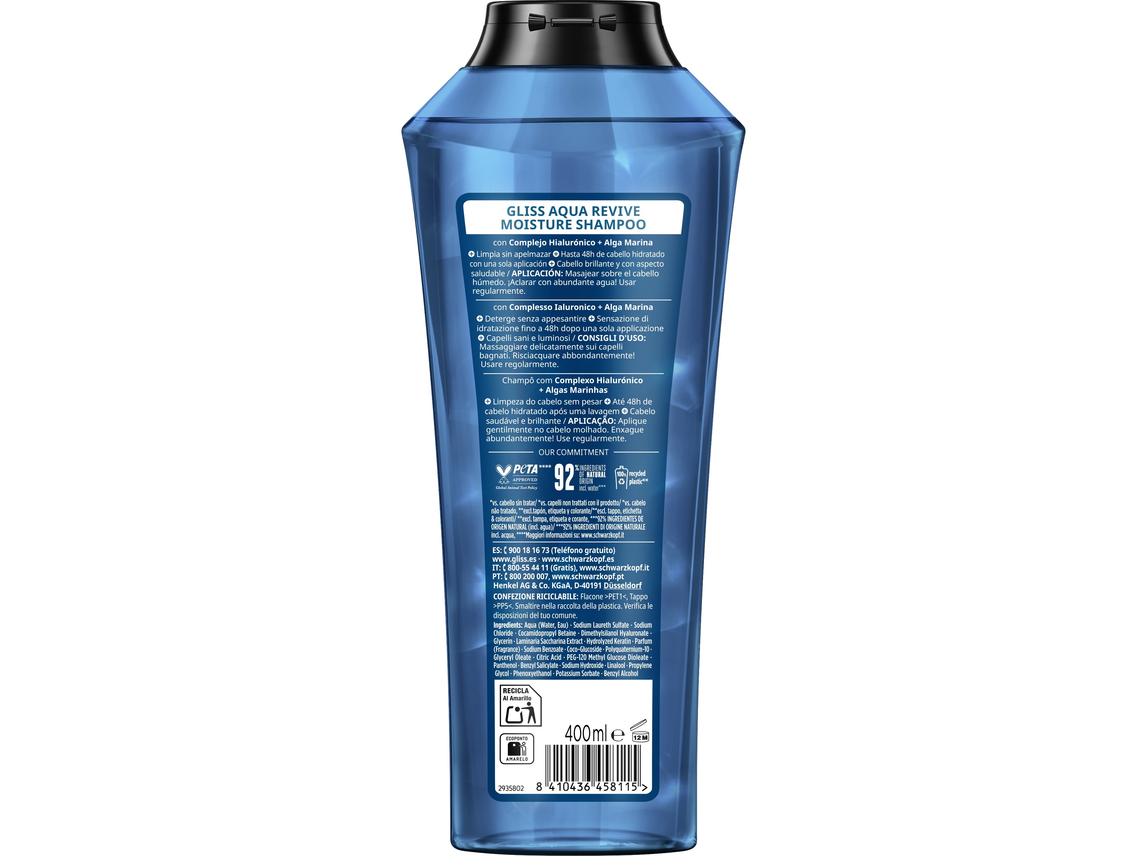 CHAMPÔ GLISS AQUA REVIVE 400ML