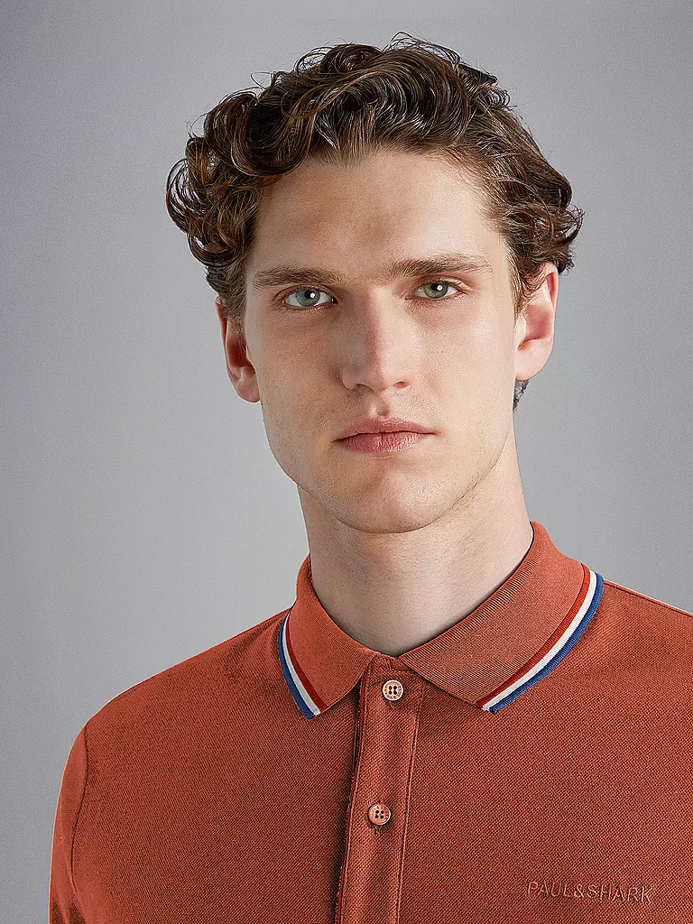 PAUL & SHARK Poloshirt orange