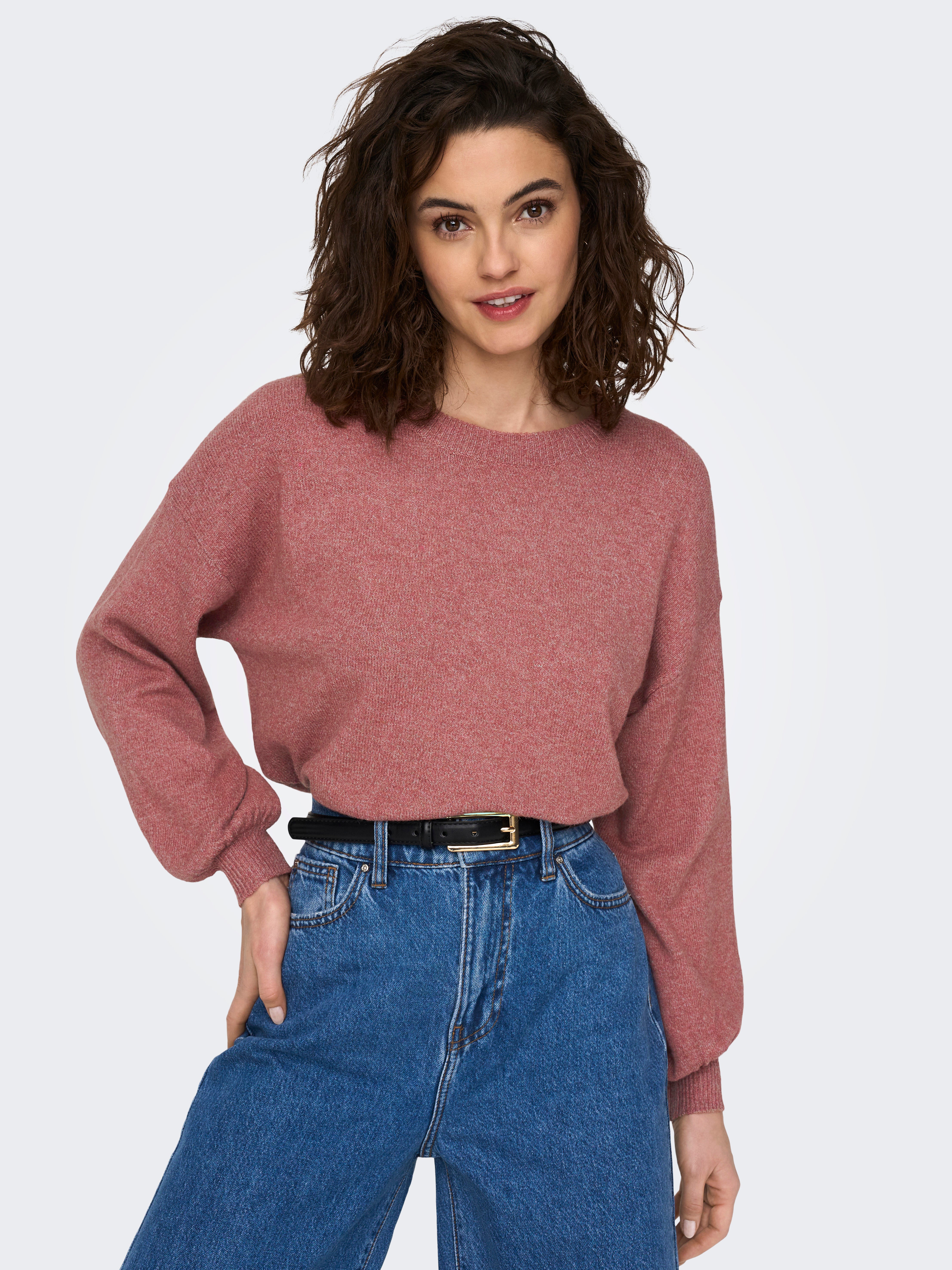 ONLRICA Strickpullover Withered Rose
