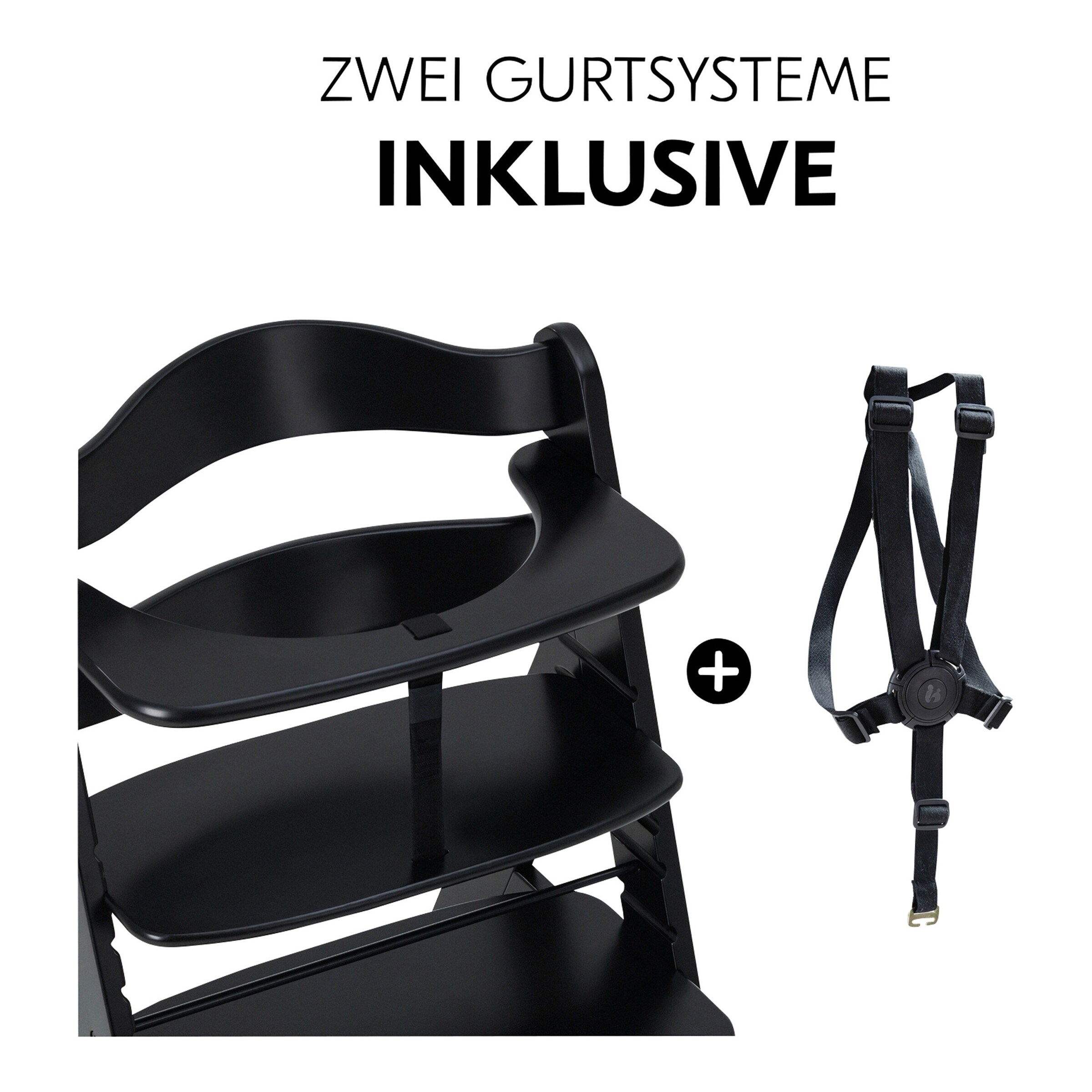 Hauck Hochstuhl Alpha + black