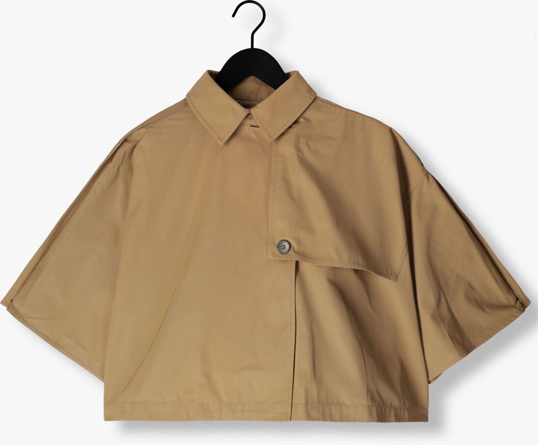 camel co'couture trenchcoats francis crop cape jacket