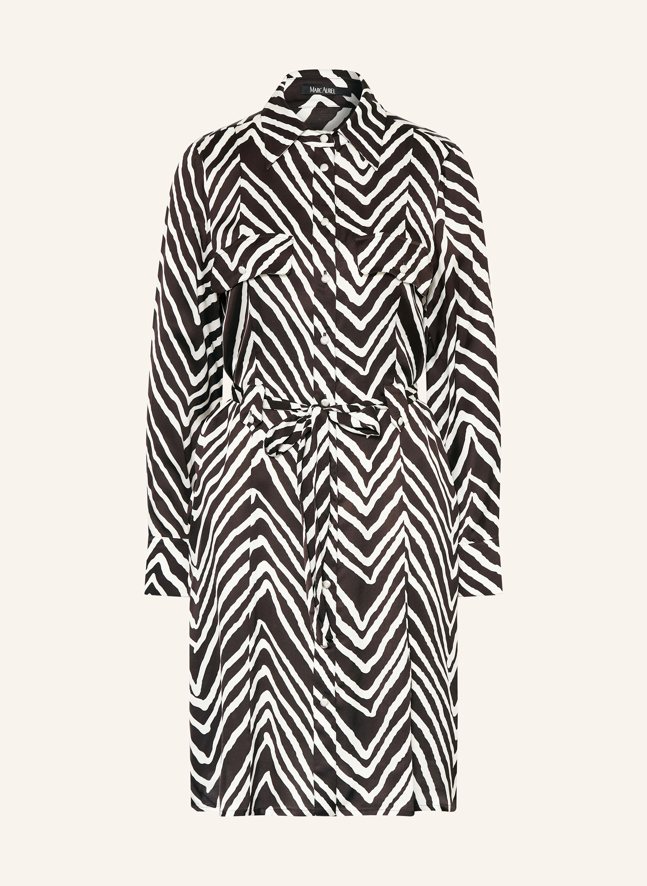 MARC AUREL Hemdblusenkleid aus Satin
