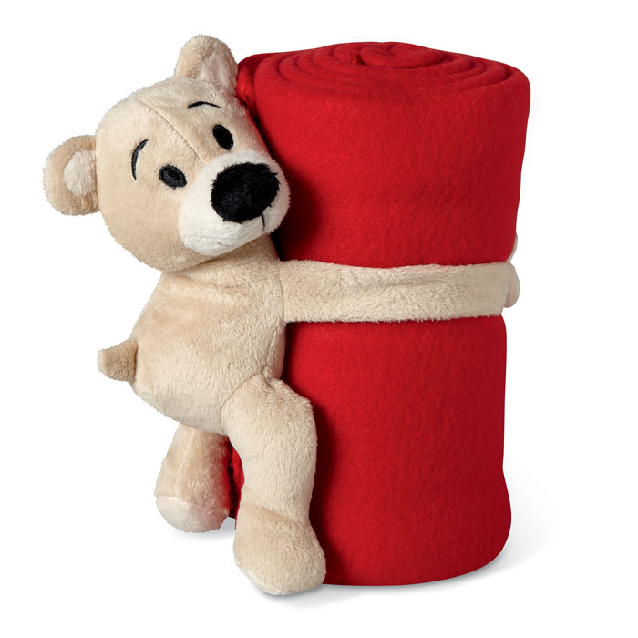 GiftRetail MO8252 - MANTA Couverture polaire avec ours