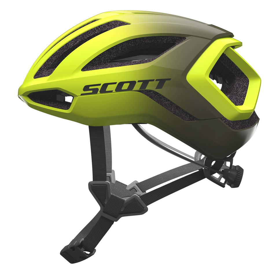 Scott Centric Plus Cykelhjelm Radium yellow RC