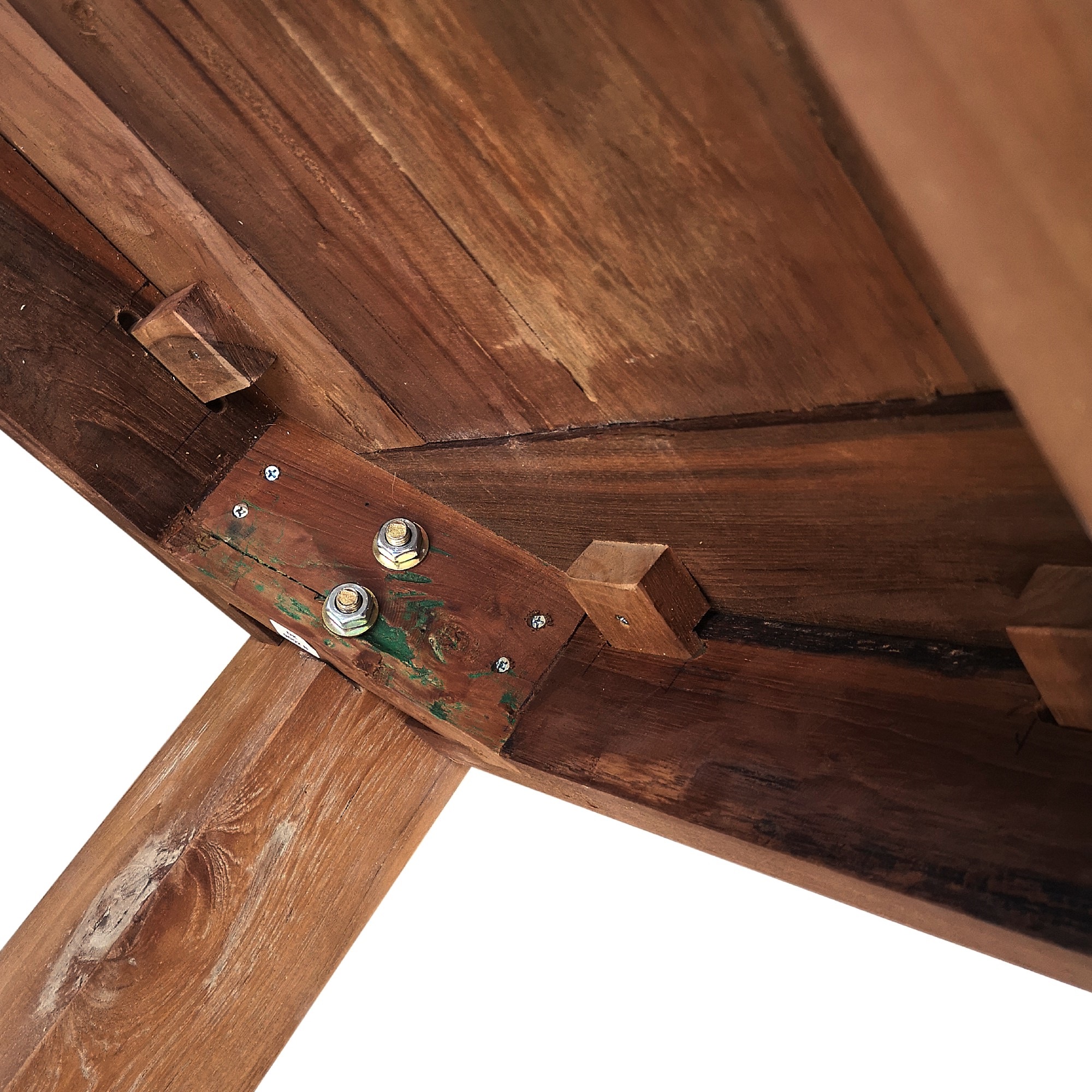 Esstisch aus recyceltem Teak ohne Schublade, L 260 cm, B 100 cm, H 78 cm von fischer's lagerhaus