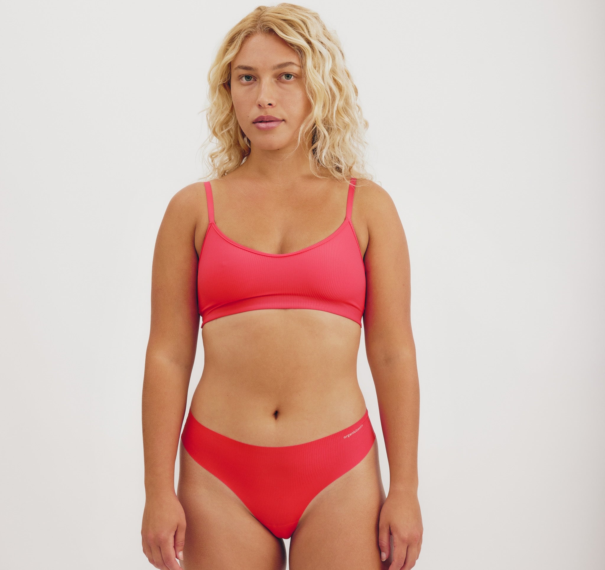 RECYCLED NYLON<br>Naked Rib Thong