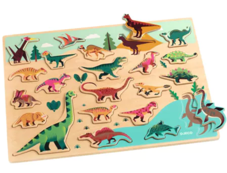Djeco dj01832 Puzzel Dino 22stukjes