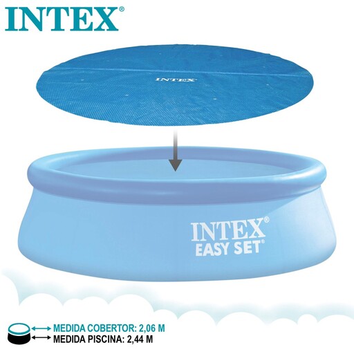 Cobertor Solar Intex Piscinas Easy Set/metal Frame 244 Cm
