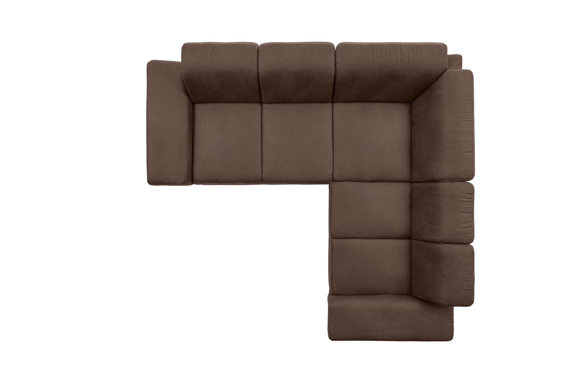 polsterpower Boxspringsofa - Saddle nougat - Basismodell - rechts