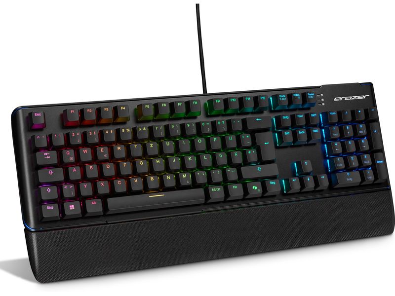 Erazer Gaming-Tastatur Supporter X20 Gaming-Keyboard mit mechanischen Tasten und einstellbarer RGB-Hintergrundbeleuchtung