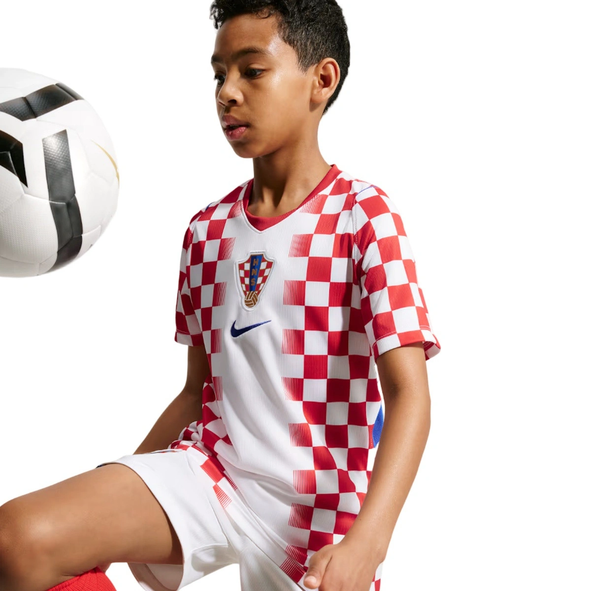 Camisola Nike Croácia Primeiro equipamento Mundial 2026 Criança
