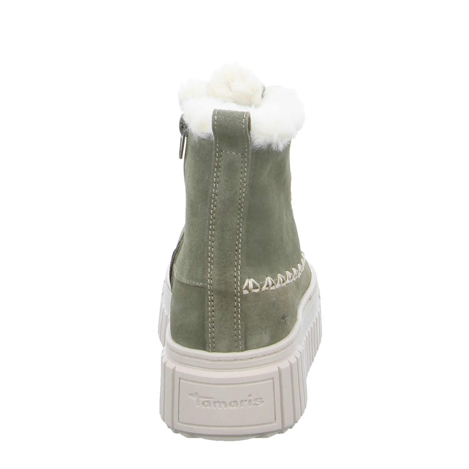 TAMARIS Boot Olive Leder