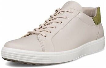 ECCO Soft 7 Slip Lace Sneakers Laag gebroken wit