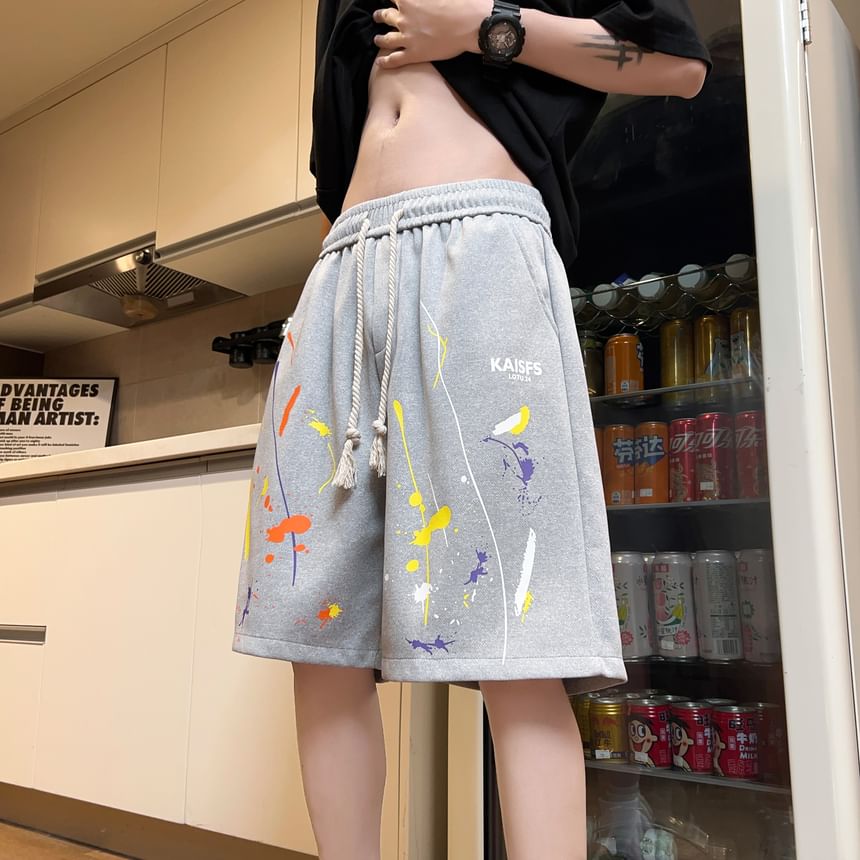 Derbundy - Mid Rise Paint Shorts