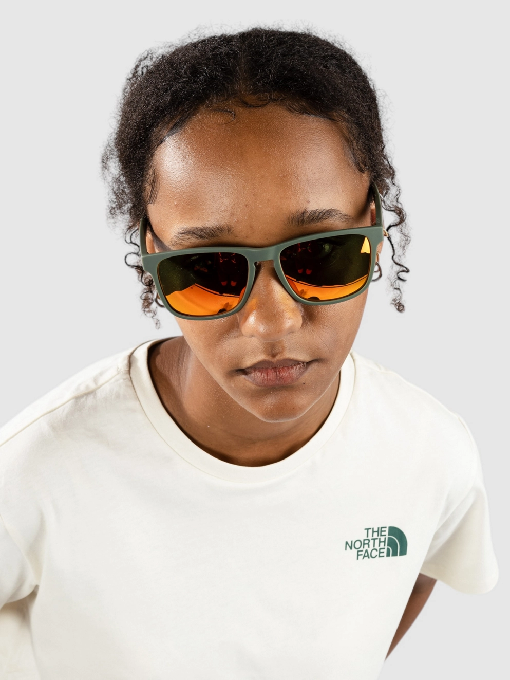 Red Bull SPECT Eyewear EDGE-003P Olive Green Sunglasses brown with red mirror