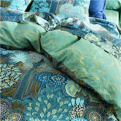 Linge de lit forêt sous-marine - BECQUET CRÉATION