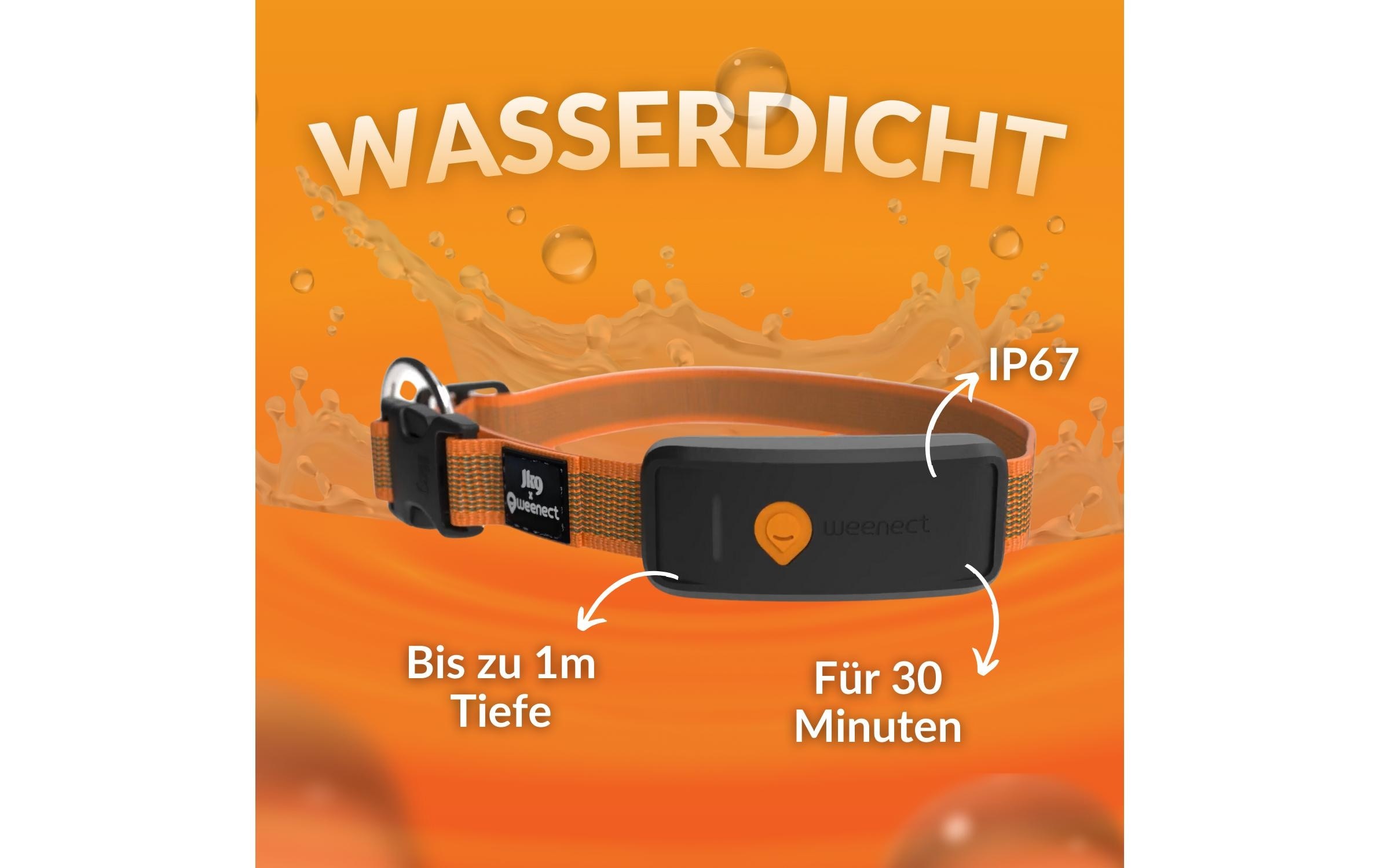 GPS-Tracker »Weenect für Hunde XT mit Halsband orange«