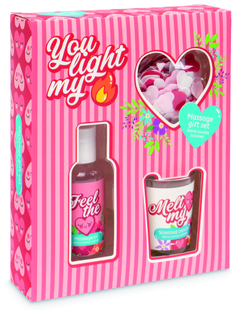 Source Balance Massage Olie met Kaars Geschenkset 1ST