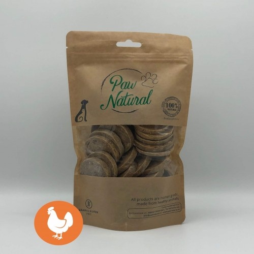 Hambúrguer de frango mini natural Paw para cães