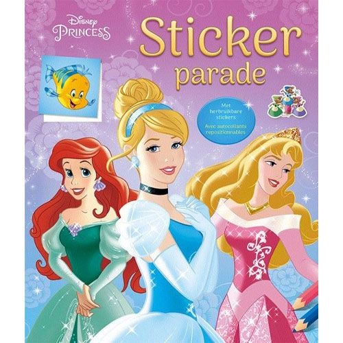 Uitgeverij deltas kleur- en stickerboek disney prinsessen