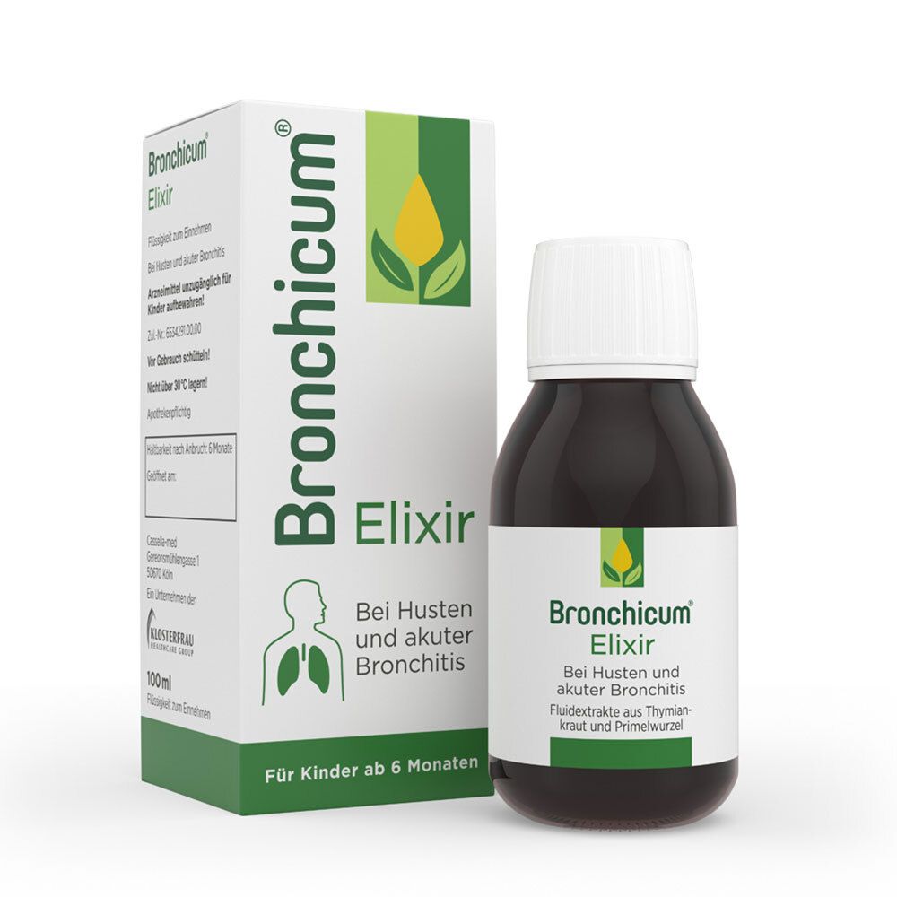 Bronchicum Elixir - Hustensaft bei akuter Bronchitis und Husten