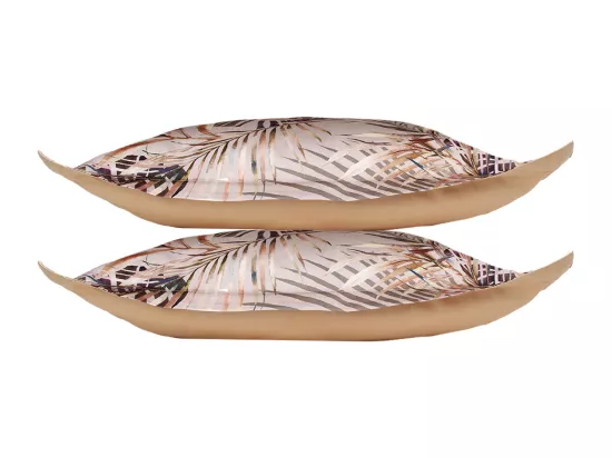 Lot de 2 Taies d'oreiller satin de coton imprimé Trésor