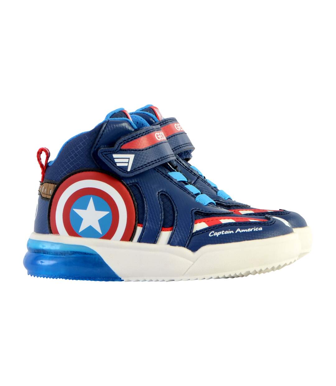 Basket Montante à Scratch Enfant Geox Grayjay