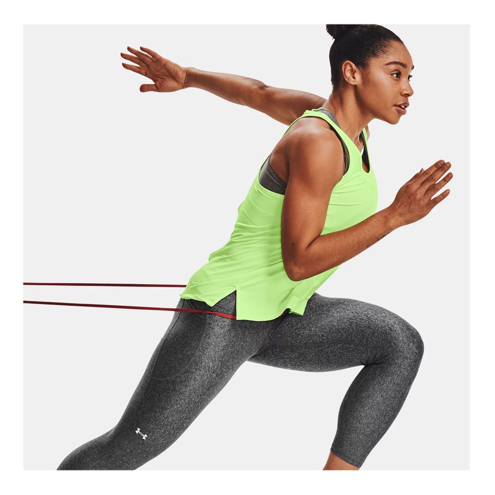 Under Armour HEATGEAR HI RISE - Legging Femme gris